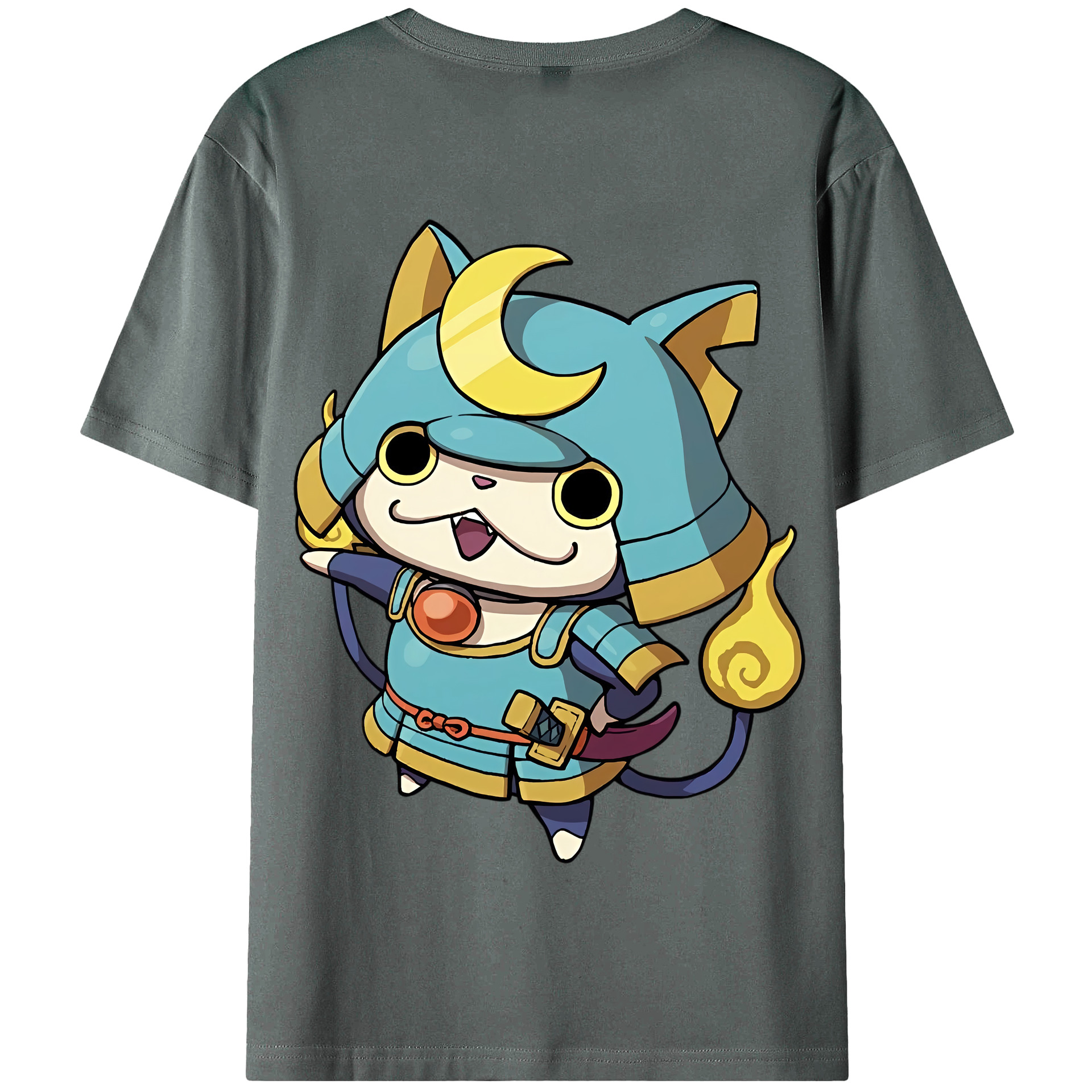 （画像用） 妖怪ウォッチ Yo-kai Watch 綿100％半袖Tシャツ（背面プリント）